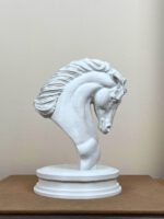 TRAK3D Dekoratif At Büstü Beyaz - Görsel 4