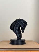 TRAK3D Dekoratif At Büstü Siyah - Görsel 3