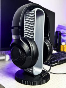 TRAK3D Oyuncu Dik Kulaklık Standı Gümüş Gri