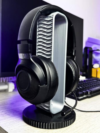 TRAK3D Oyuncu Dik Kulaklık Standı Gümüş Gri